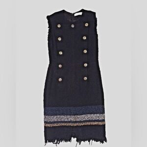 Women's Sonia Rykiel Paris Sleeveless Cotton Blend Dress - Size 40 (US 8)
